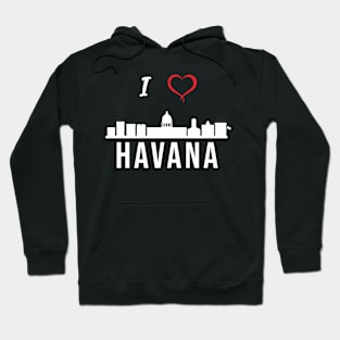 I love Havana Skyline Cuba Cuban Central America Hoodie